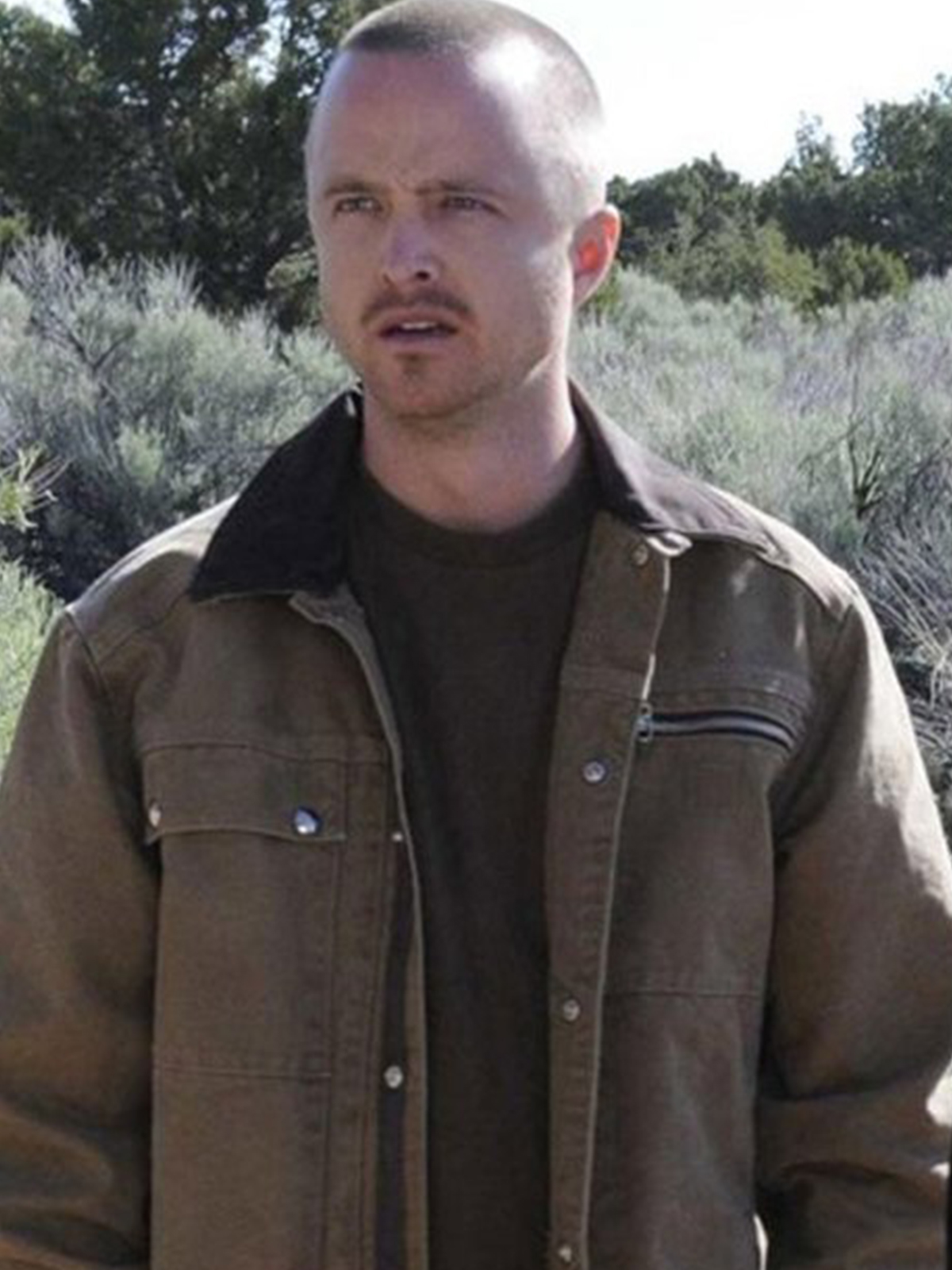 Aaron Paul Breaking Bad Brown Cotton Jacket