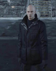 Agent 47 Hitman Cotton Black Parka