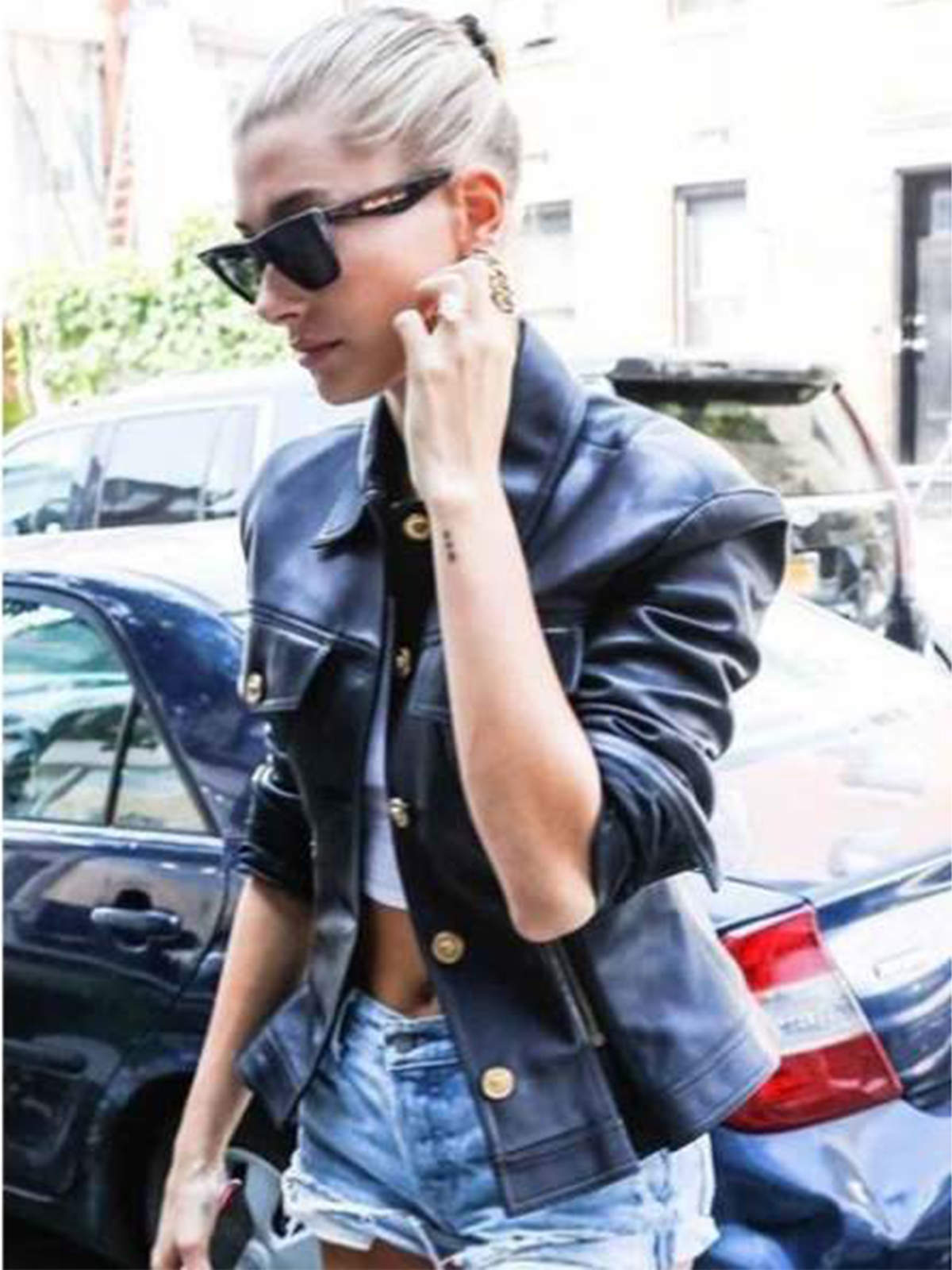 Ailey Rhode Bieber Black Jacket