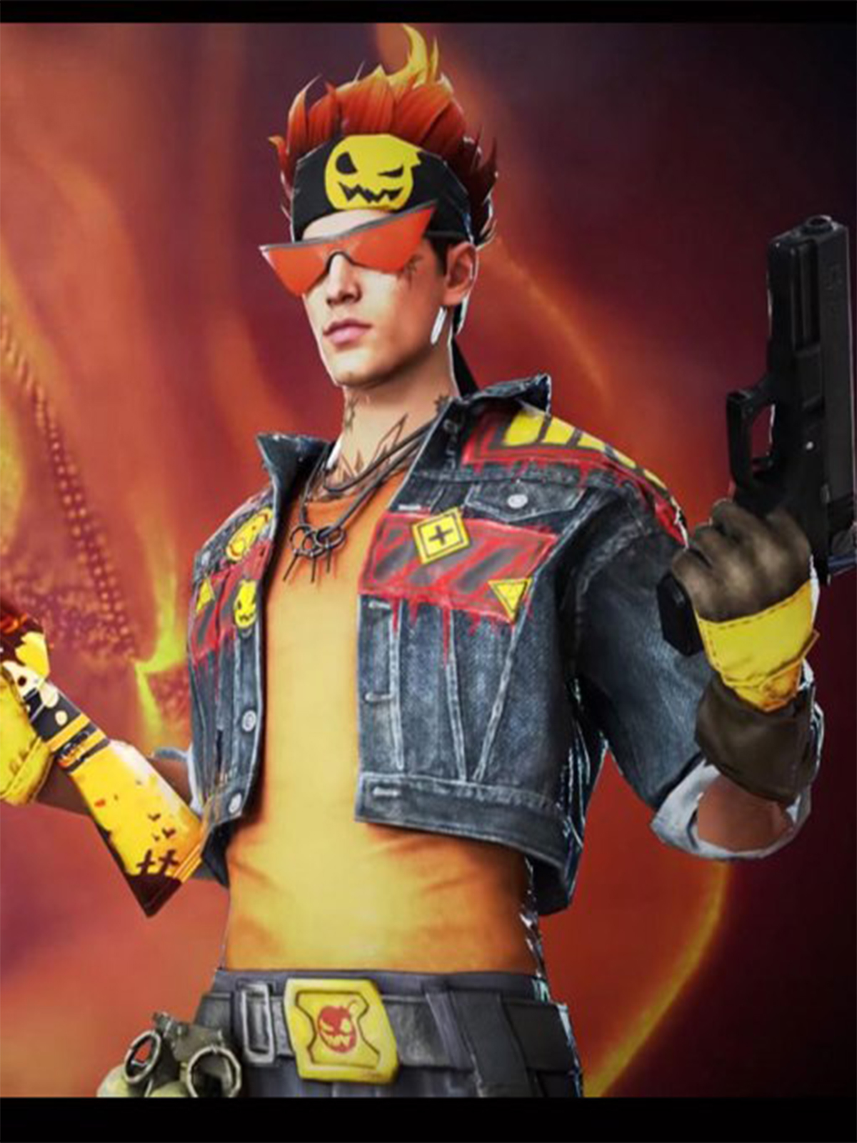 Alvaro Garena Free Fire Denim Jacket