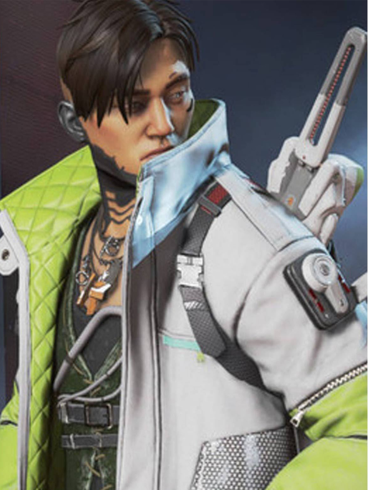 Apex Legends Season 3 Crypto Leather Coat - Stars Jackets