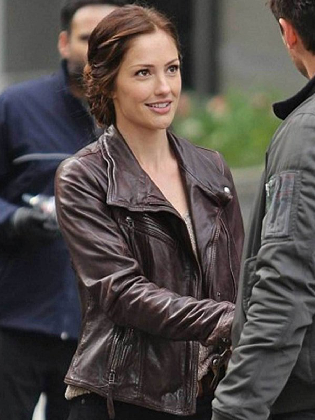 Minka Kelly Human Leather Jacket