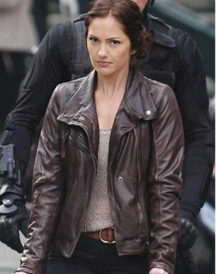 Minka Kelly Human Leather Jacket