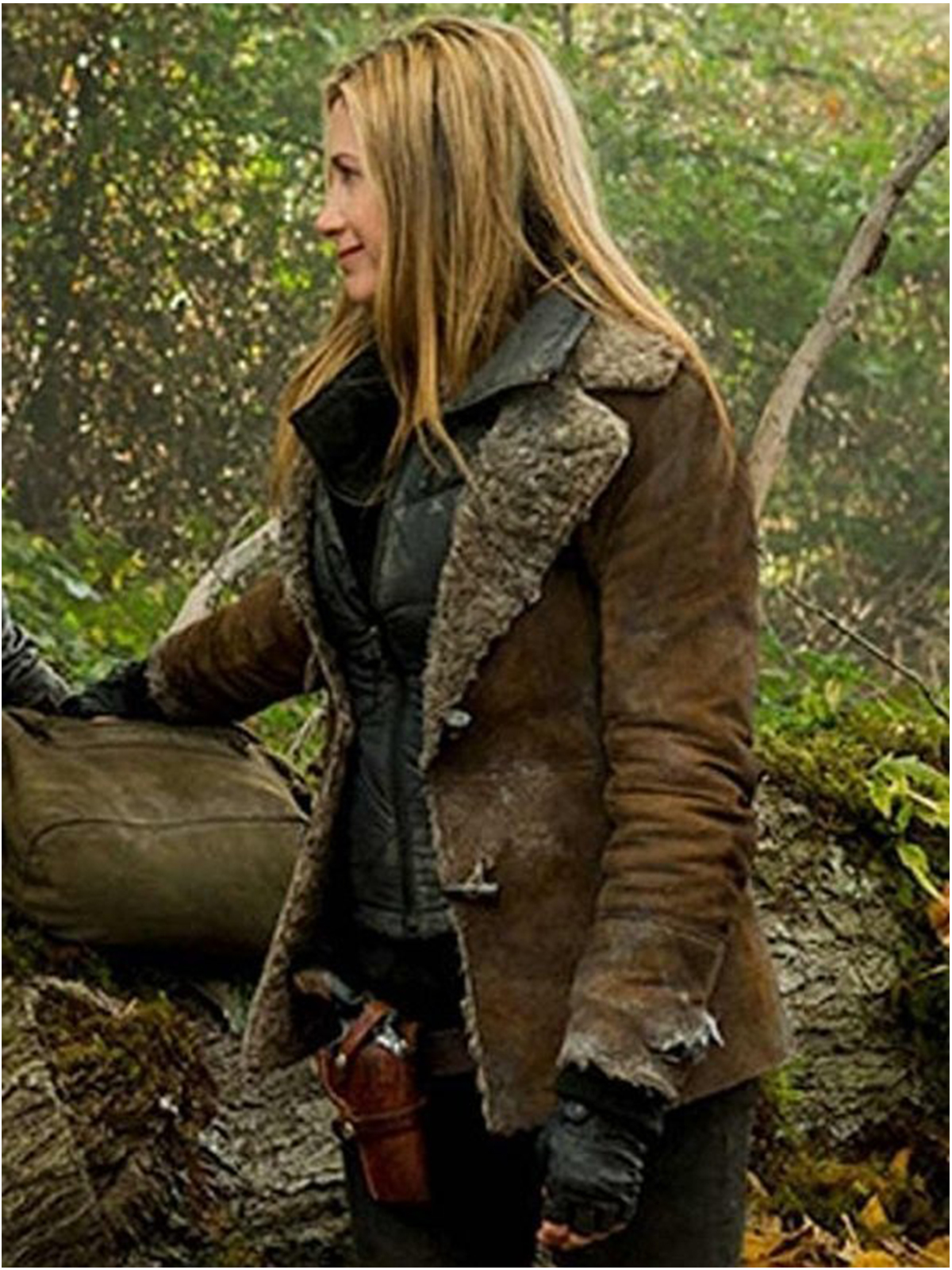 Mira Sorvino Falling Skies Brown Jacket