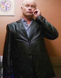 Neal McDonough Leather Blazer