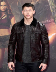 Nick Jonas Jumanji Leather Jacket