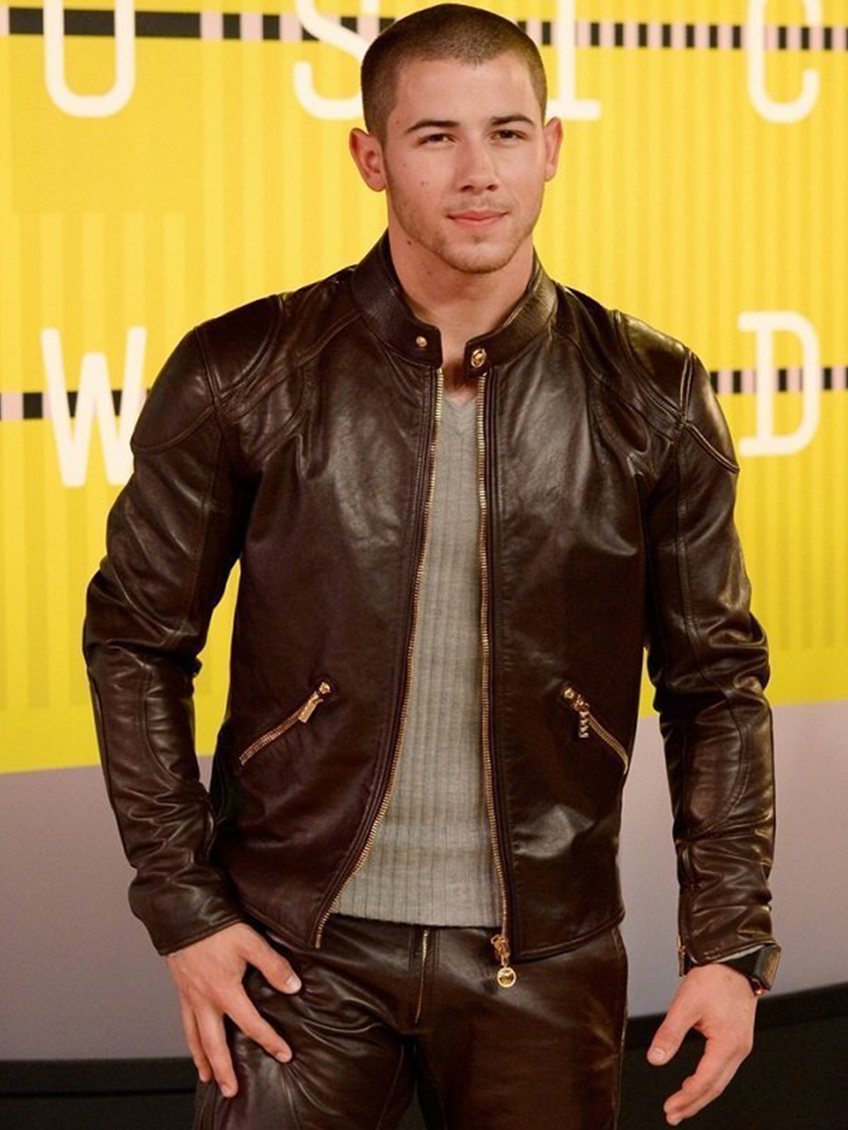 Nick Jonas Brown Jacket