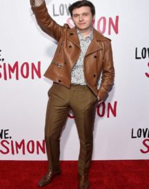 Nick Robinson Love Leather Jacket