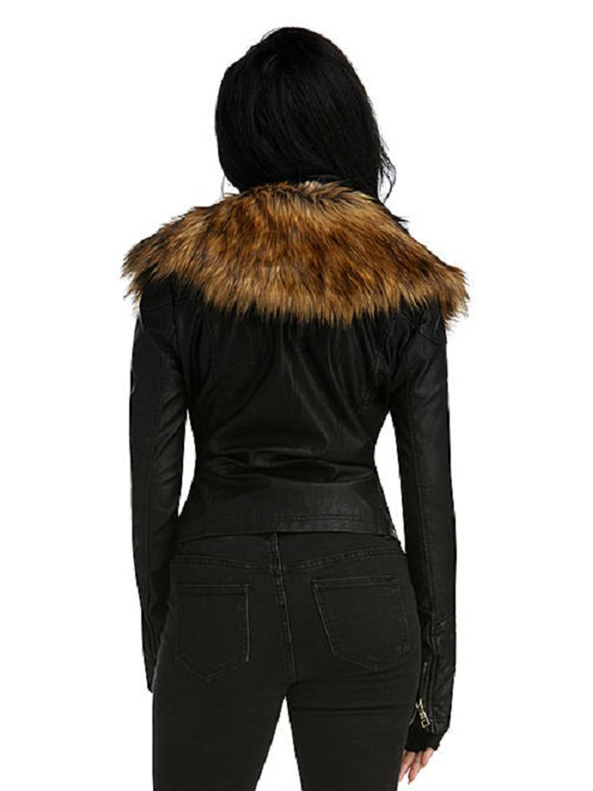 Nicki Minaj Raccoon Fur Leather Jacket