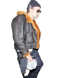 Nicolas Cage Furry Jacket
