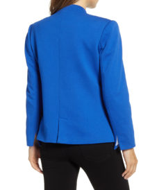 Notch Collar Cotton Blazer