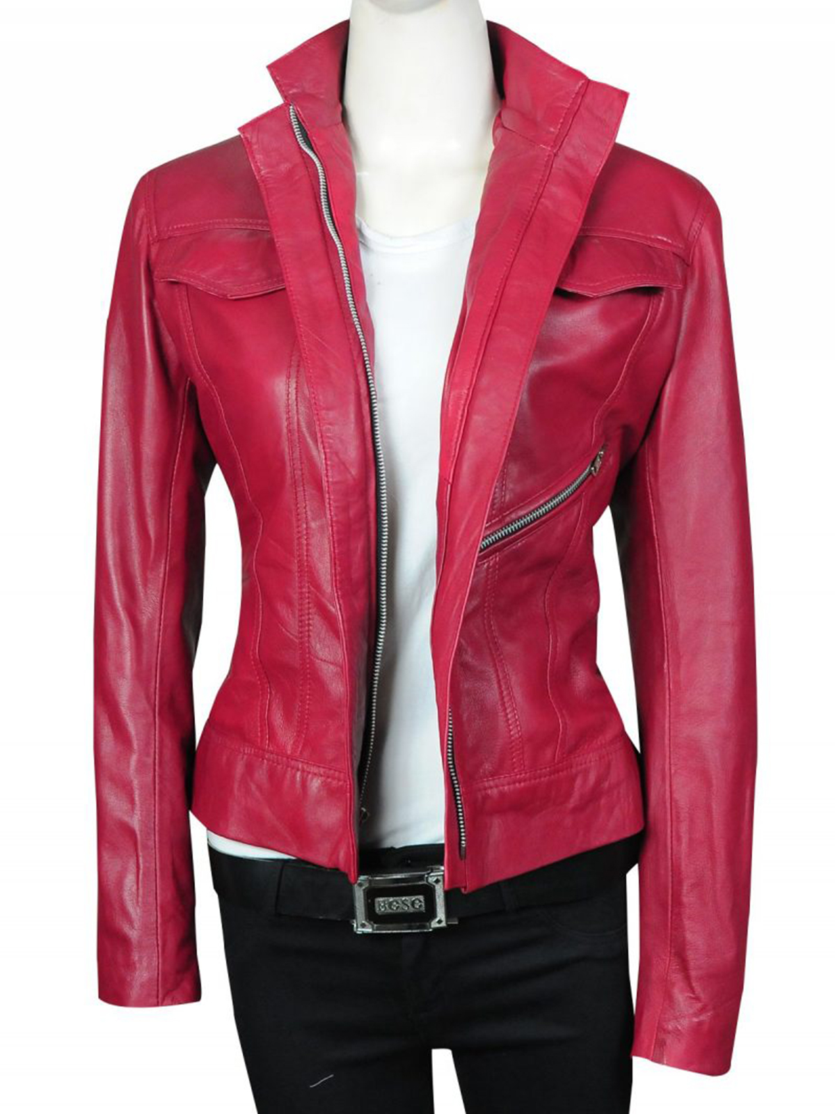 Once Upon A Time Jennifer Morrison Maroon Jacket