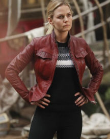Once Upon A Time Jennifer Morrison Maroon Jacket