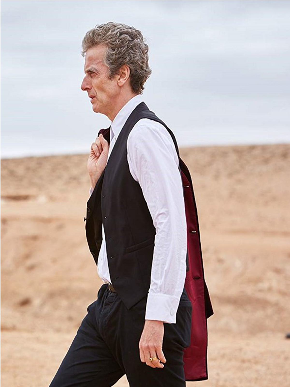 Peter Capaldi Doctor Black Vest