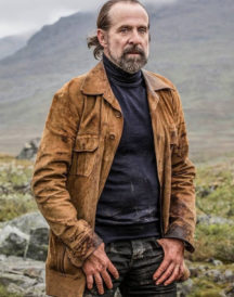 Peter Stormare Midnight Sun Brown Suede Jacket