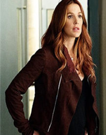 Poppy Montgomery Unforgettable Brown Jacket