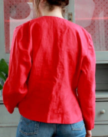 Red Women stylish Cotton Blazer