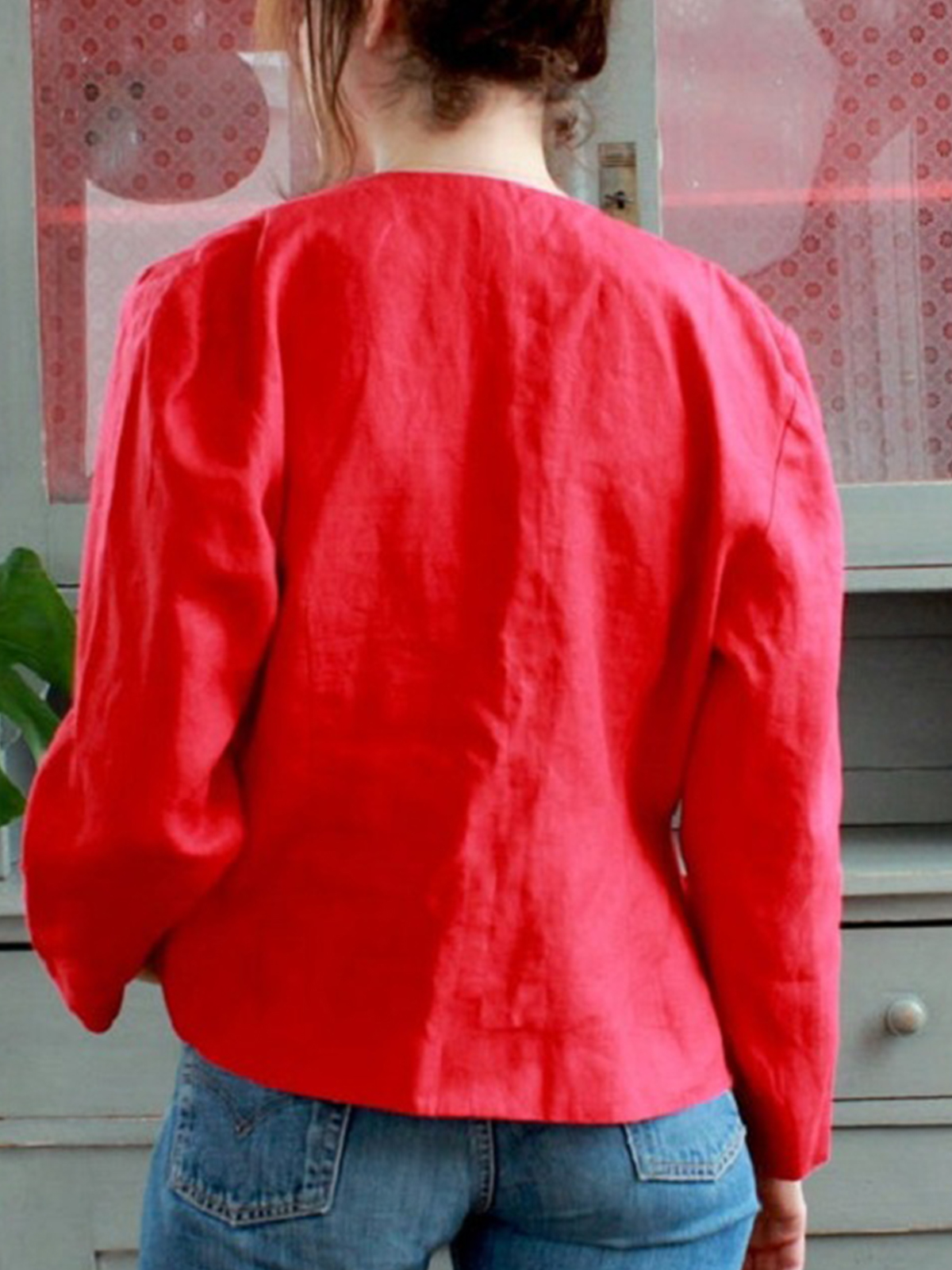 Red Women stylish Blazer