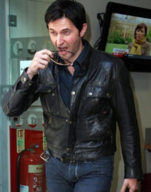 Richard Castle Nathan Fillion Black Leather Jacket
