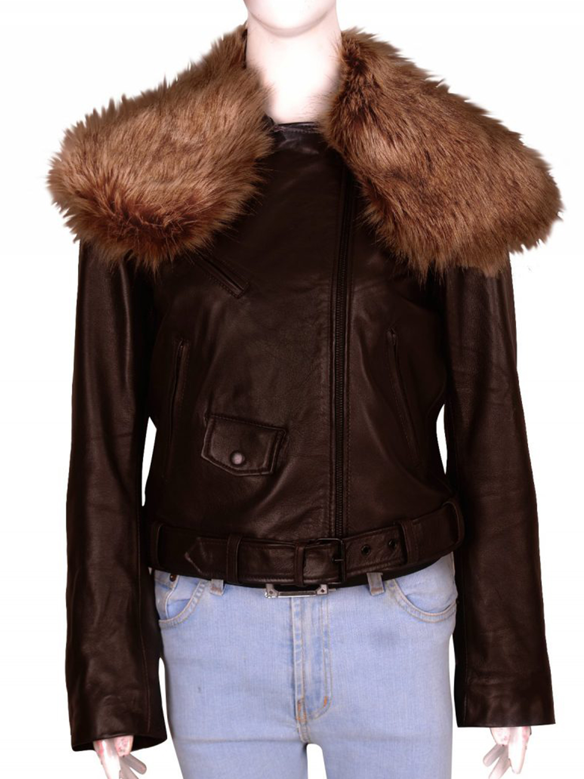 Rihanna Raccoon Fur Jacket