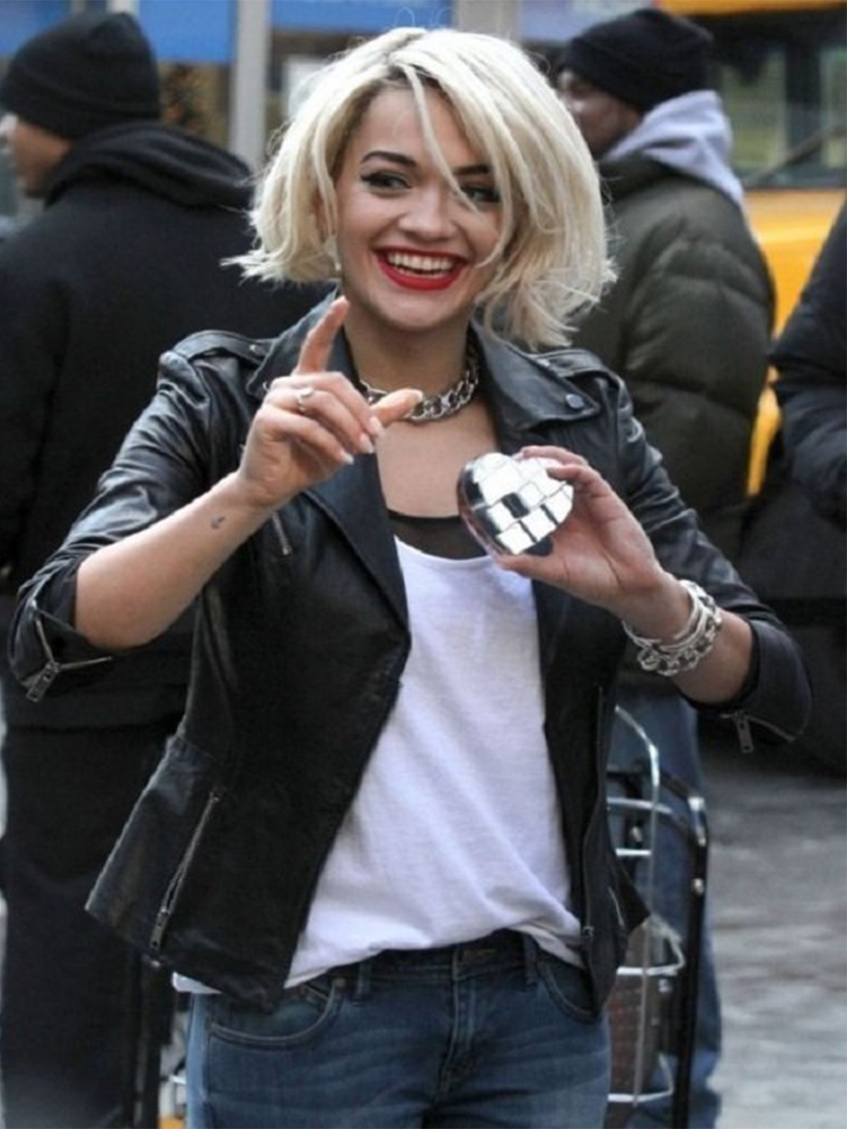 Rita Ora Leather Jacket