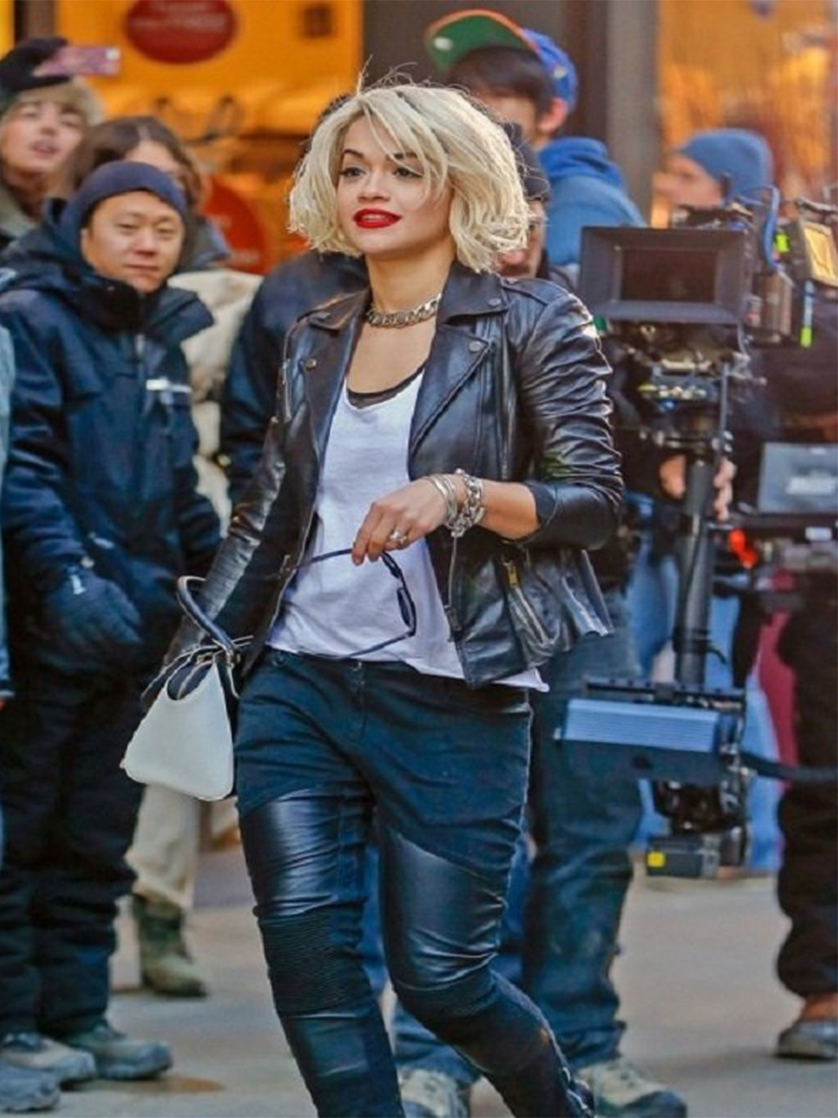 Rita Ora Leather Jacket