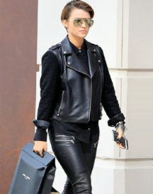 Ruby Rose Stylish Leather Jacket