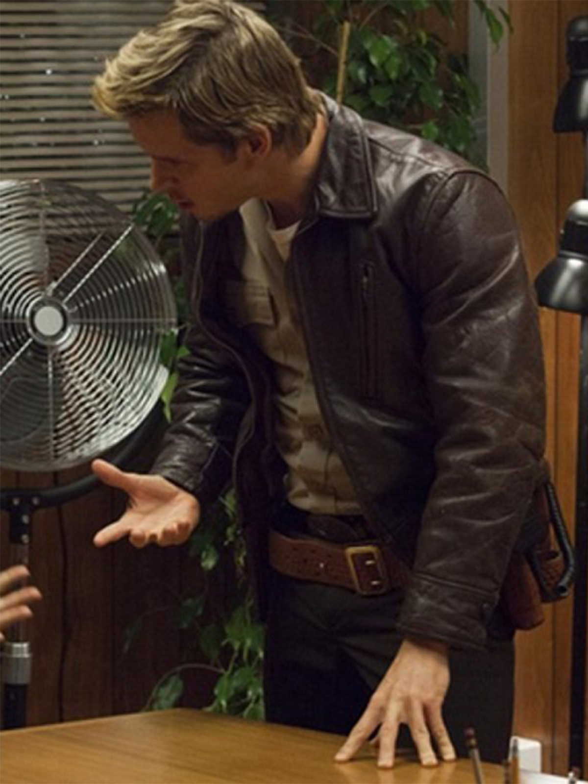 Ryan Kwanten True Blood Brown Leather Jacket