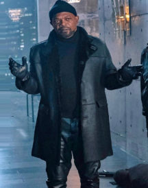 Samuel L Jackson Shaft Fur Leather Coat