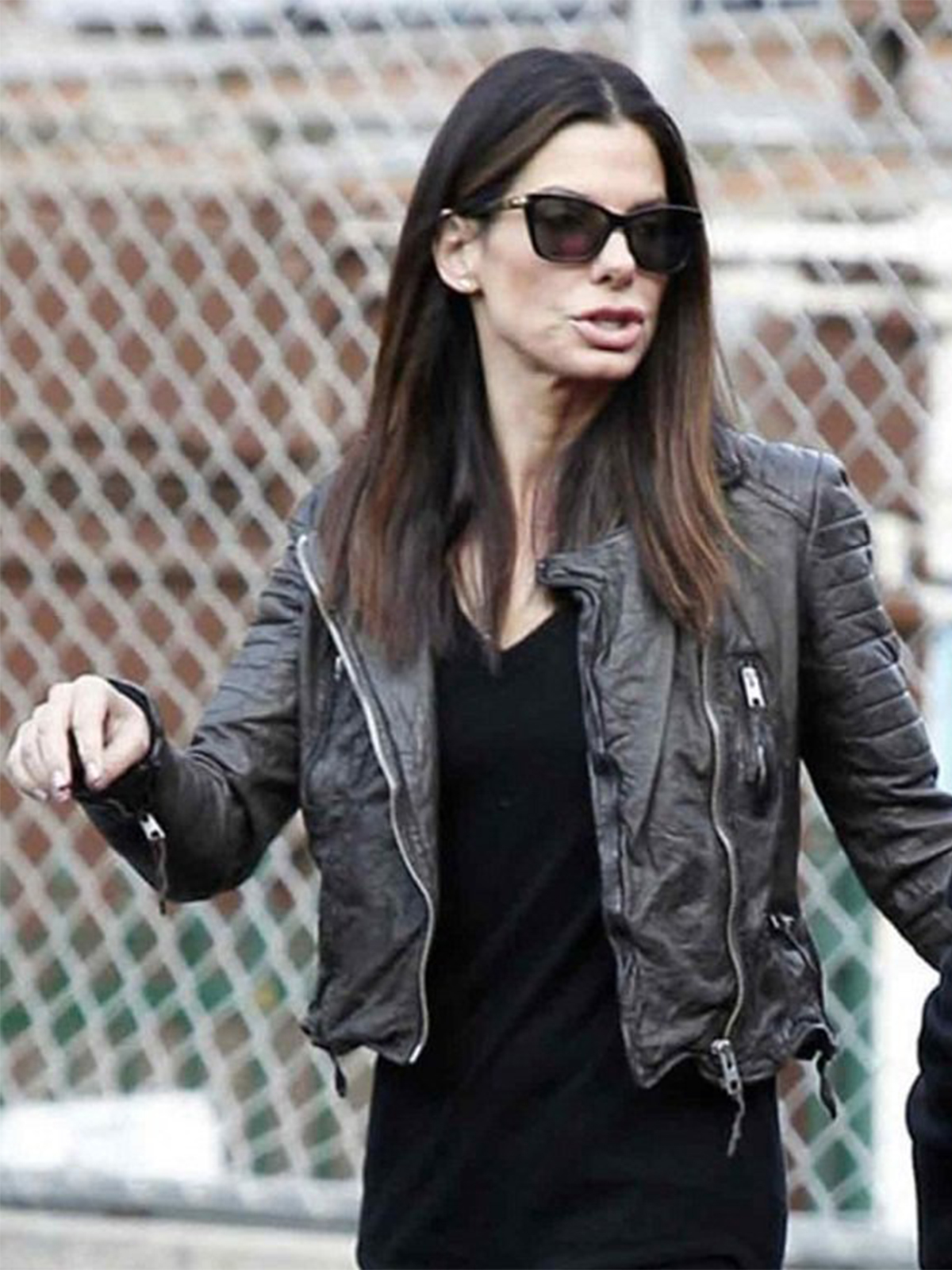 Sandro Bullock Stylish Black Jacket