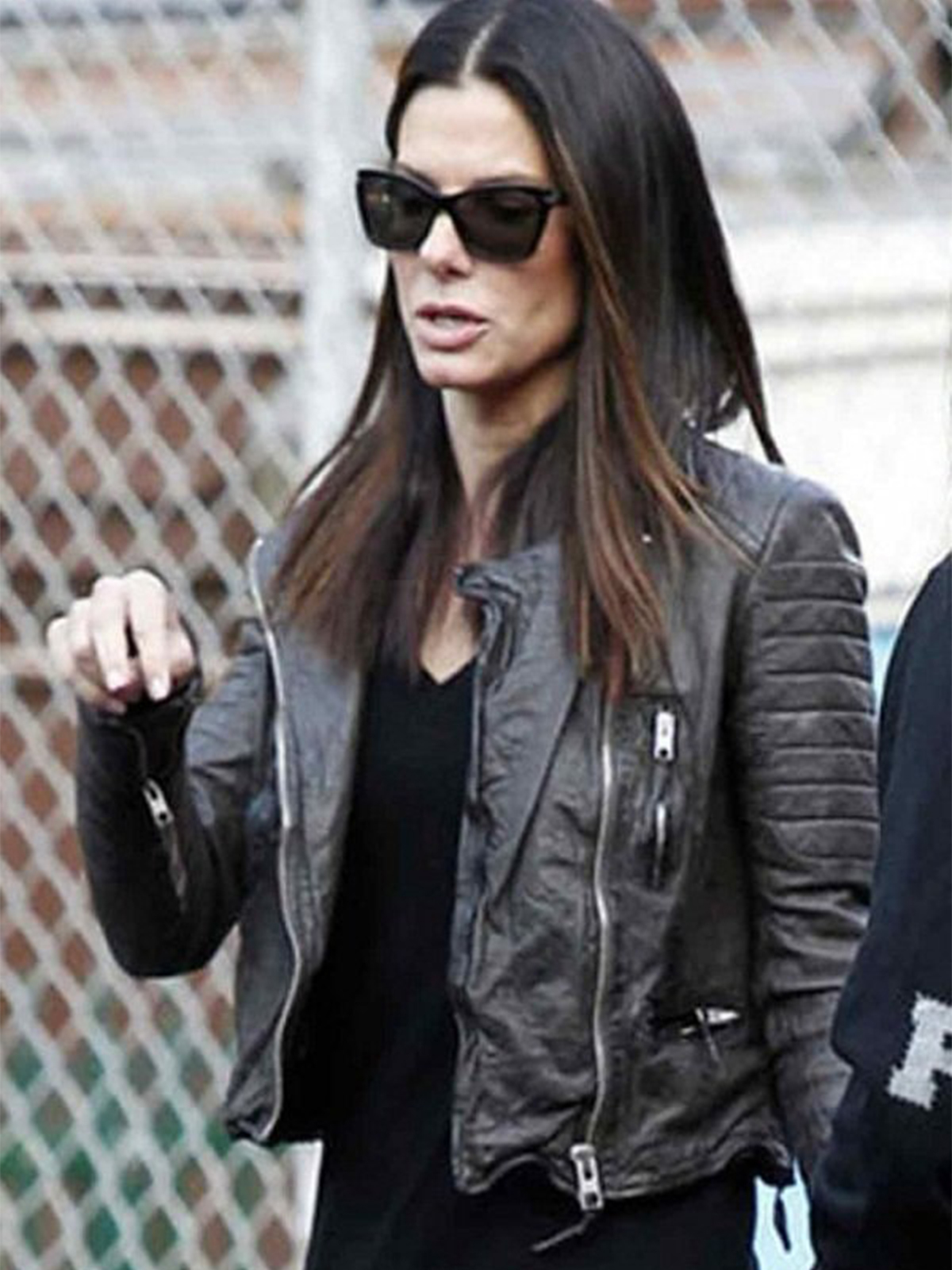 Sandro Bullock Stylish Black Jacket