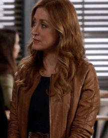 Sasha Alexander Rizzoli & Isles Brown Leather Jacket