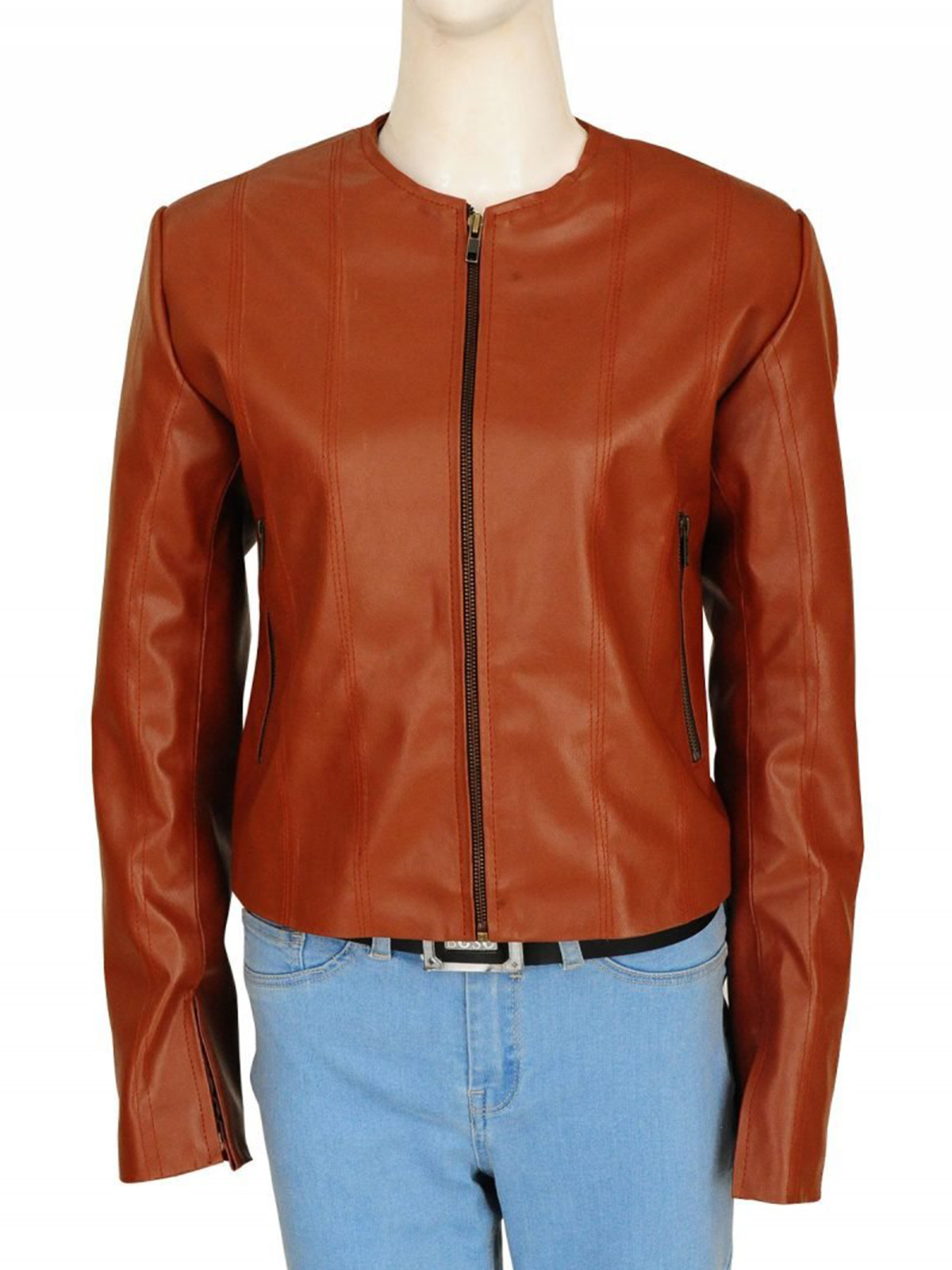 Sasha Alexander Rizzoli & Isles Brown Leather Jacket