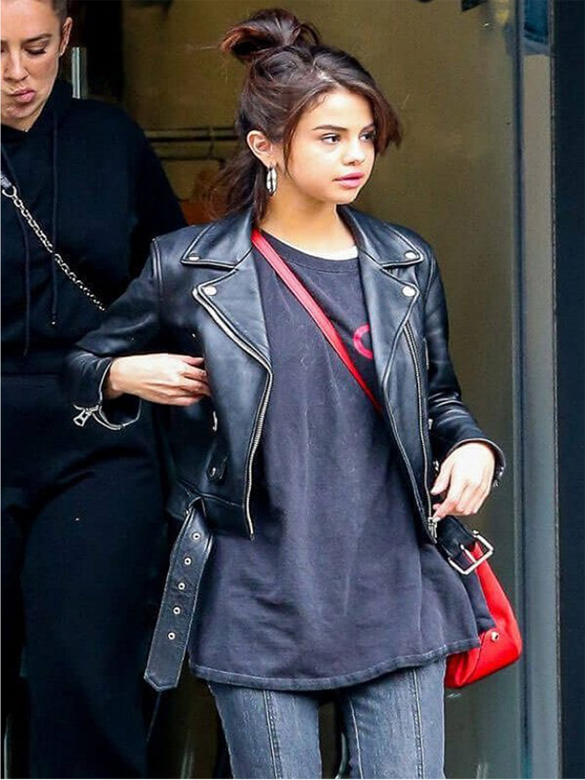 Selena Gomez Motorcycle Leather Jacket