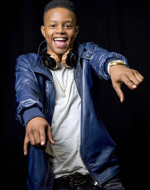 Silentó Blue Bomber Leather Jacket