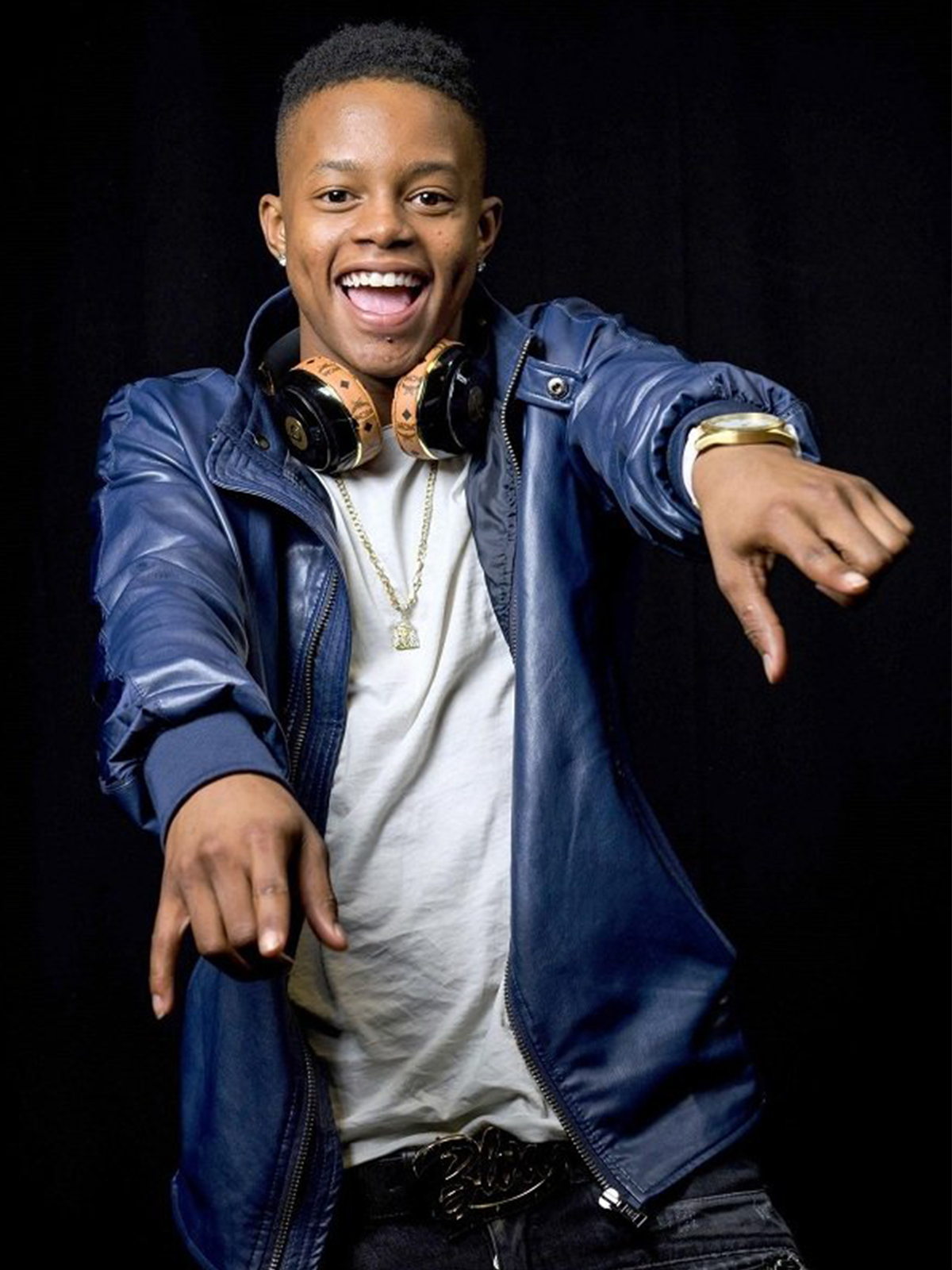 Silentó Blue Bomber Jacket