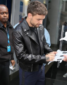 Singer Liam Payne Black Jacket