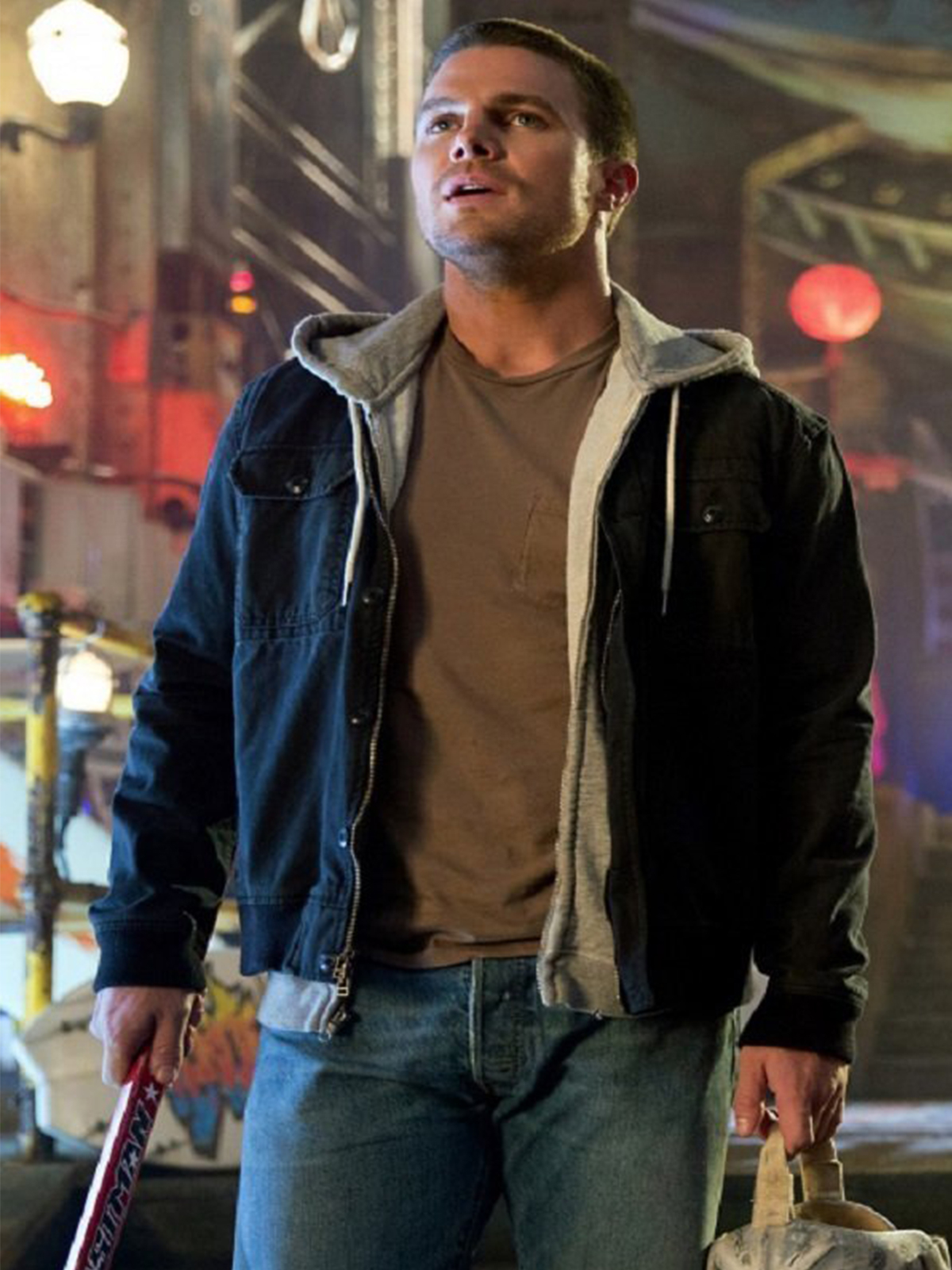 Stephen Amell TMNT Casey Jones Jacket