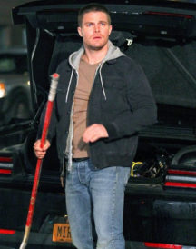 Stephen Amell TMNT Casey Jones Jacket