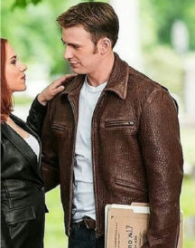 Steve Rogers Captain America Brown Leather Jacket