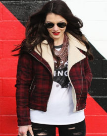 Streetwear Flannel Jacket Fur Collar