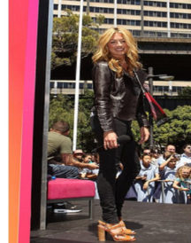 Stylish Black Cat Deeley Leather Jacket
