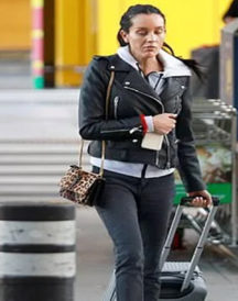 Stylish Black Ines Basic Leather Jacket