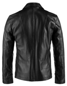 Superfly Vintage Style Leather Jacket with slim piping design