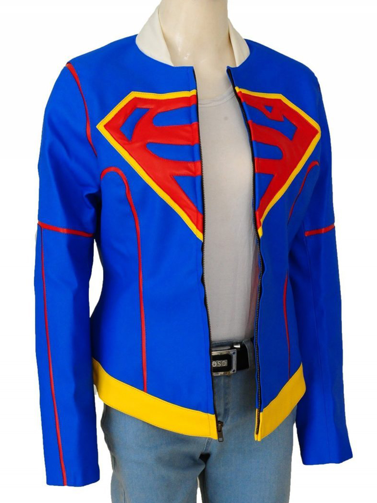 Supergirl Cosplay Leather Jacket