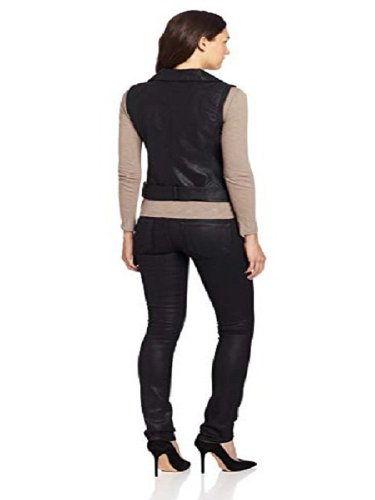 Taylor Spreitler Melissa & Joey Leather Vest