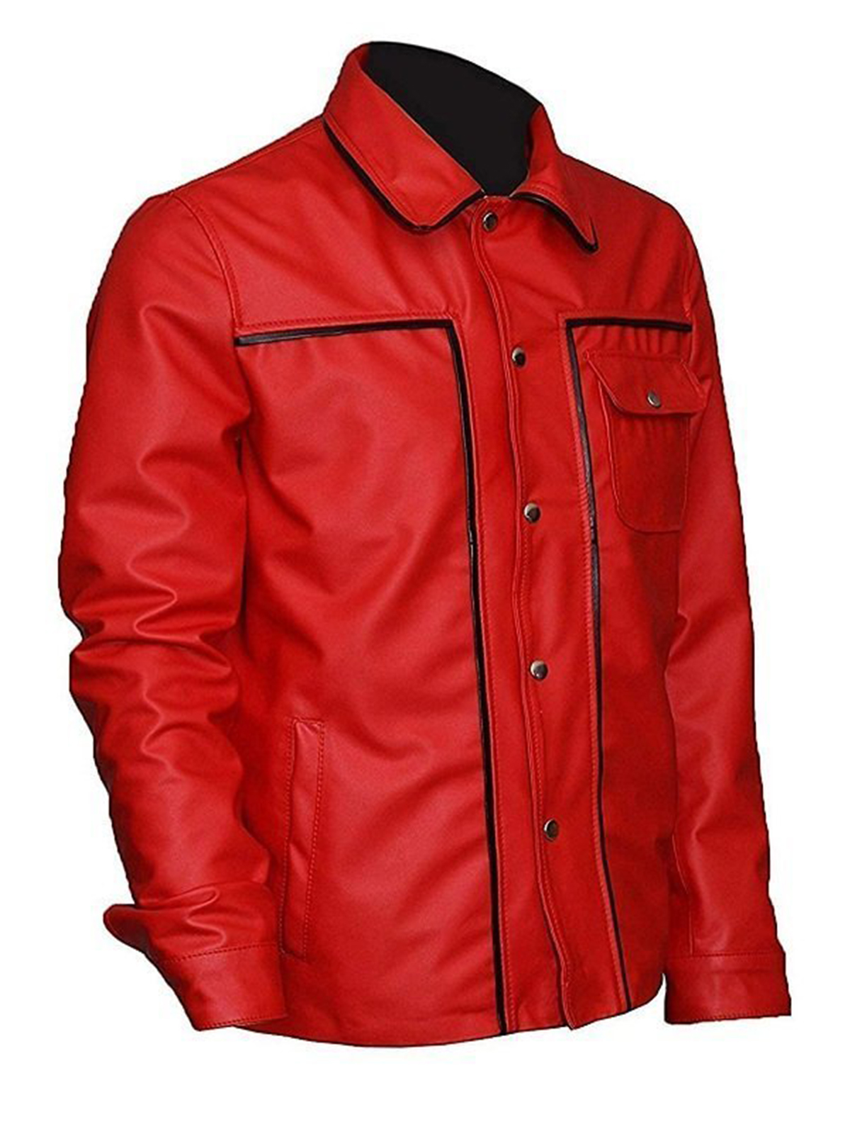 The King of Rock Elvis Presley Red Leather Jacket