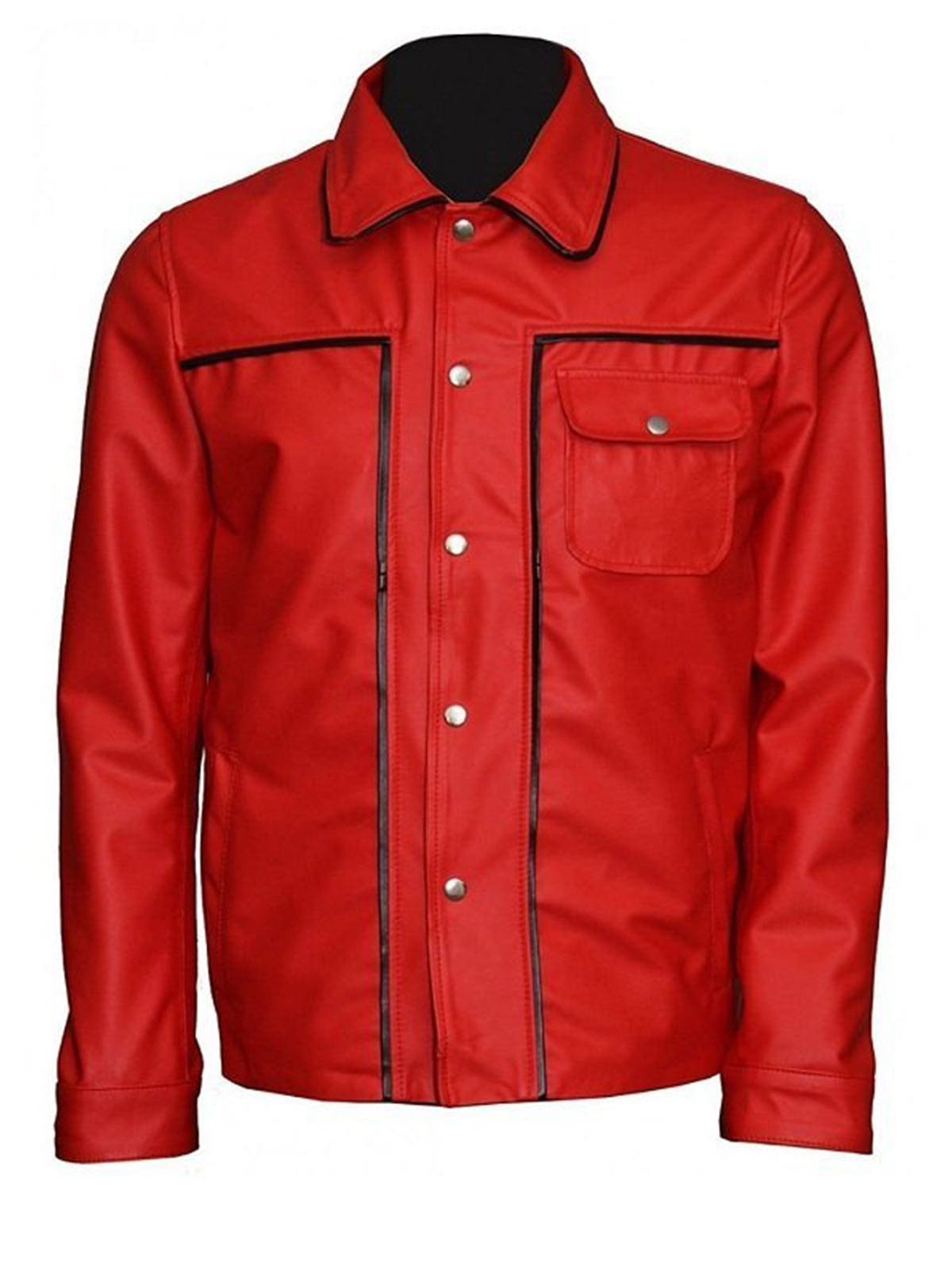 The King of Rock Elvis Presley Red Leather Jacket
