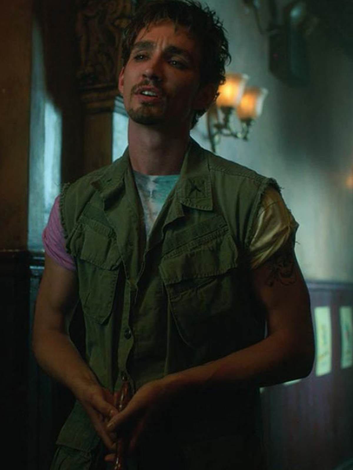 The Umbrella Academy Robert Sheehan Green Vest