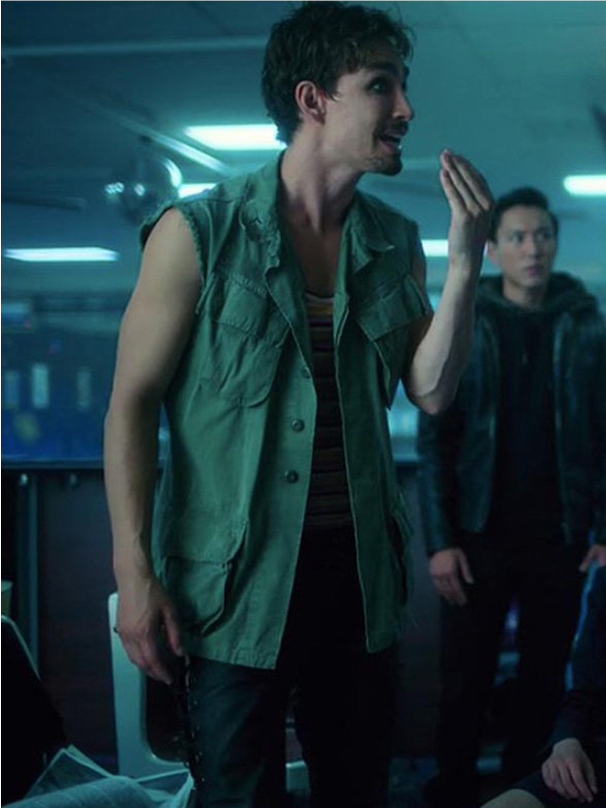 The Umbrella Academy Robert Sheehan Green Vest